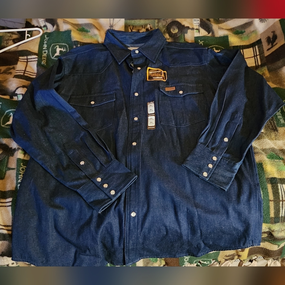 Men's Carhart long sleeve Jean shirt